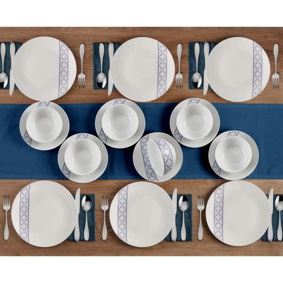Preslie 18 Piece Dinnerware Set, Service for 6
