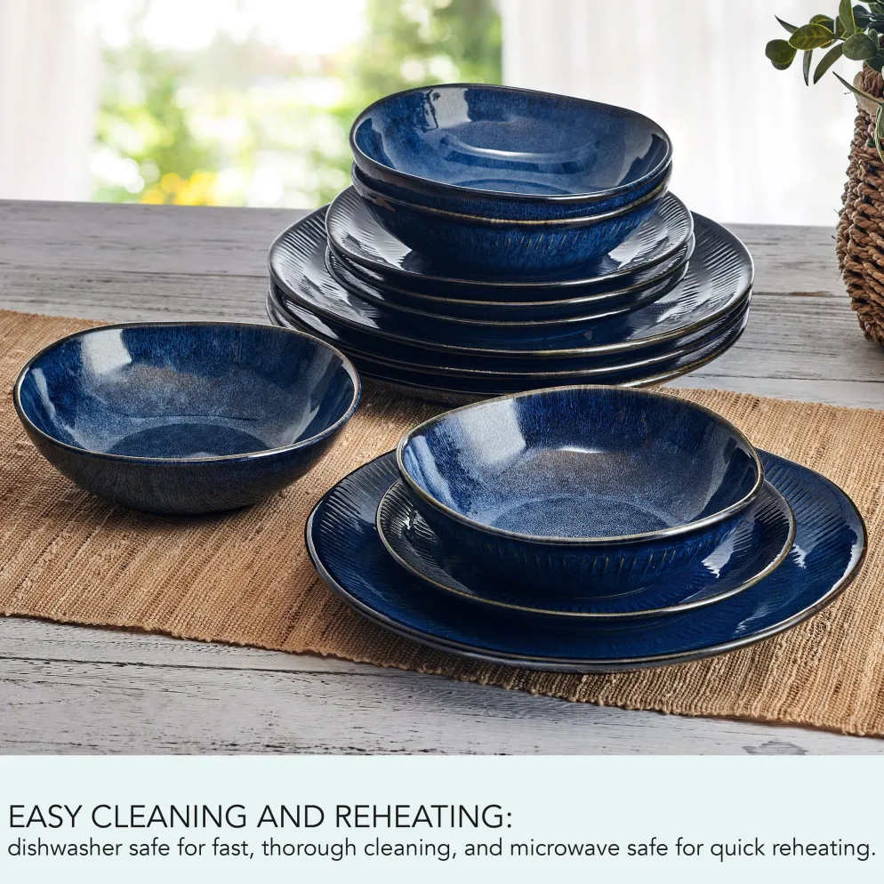 Racheal 12 Piece Dinnerware Set, Service for 4