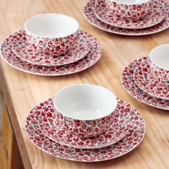 Radiant Blossom 12 Piece Dinnerware Set, Service for 4
