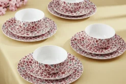 Radiant Blossom 12 Piece Dinnerware Set, Service for 4