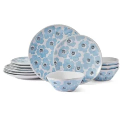 Radiant Floral 12 Piece Set, Service for 4