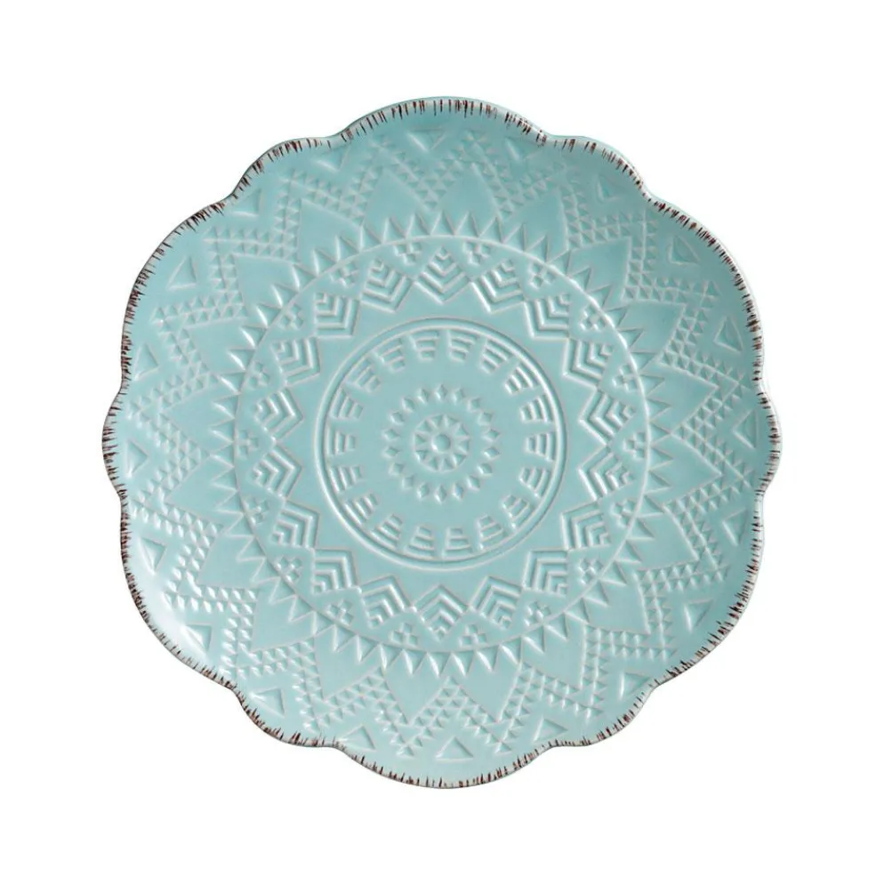 Remembrance Teal Salad Plate