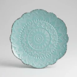 Remembrance Teal Salad Plate