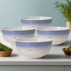 Rio Beach House Set of 4 Outdoor Melamine Cereal Bowls
