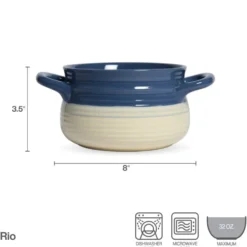 Rio Double Handled Soup Bowl