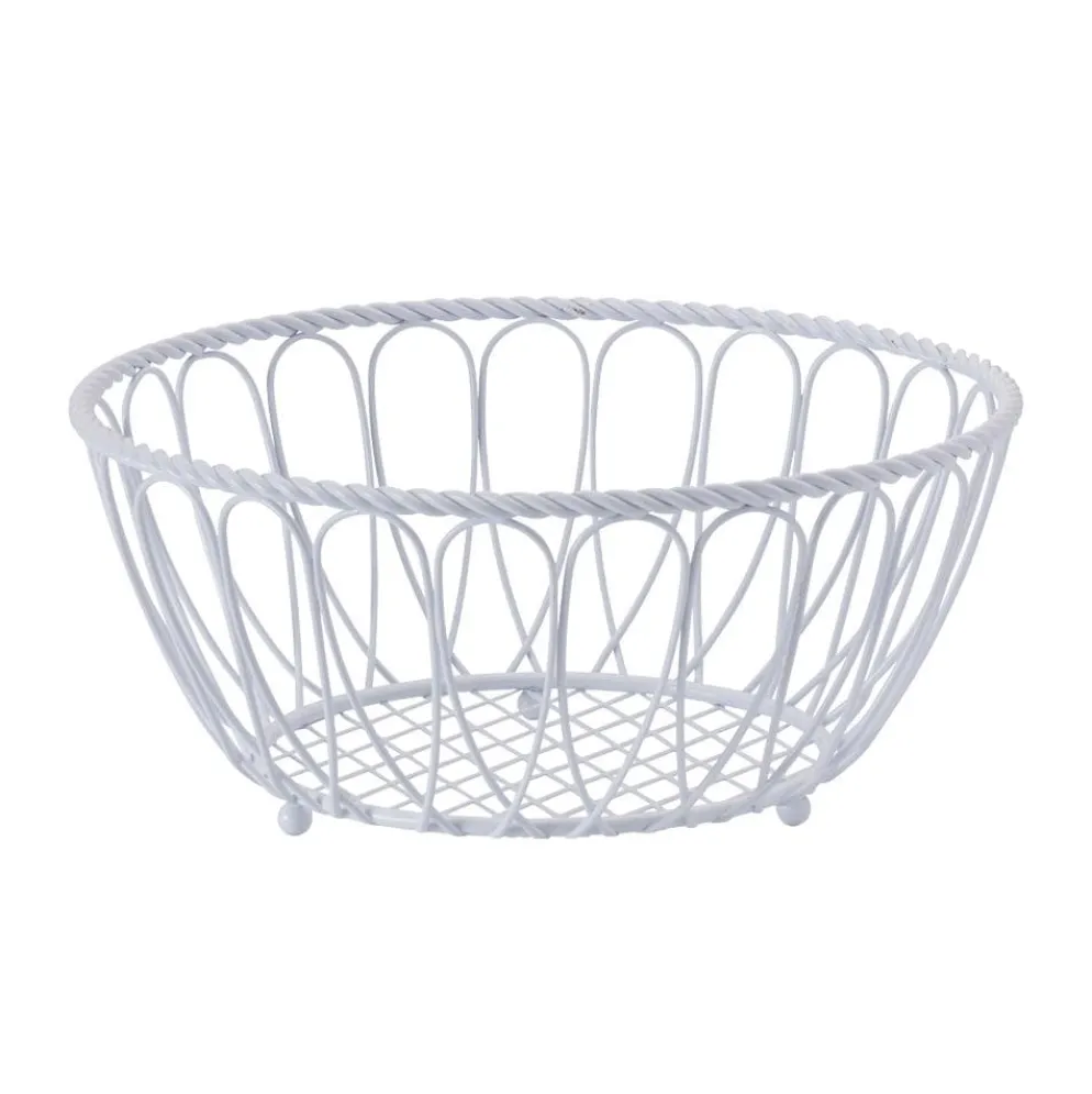 Rope Fruit and Bread Basket White