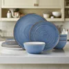 Rowan Blue 12 Piece Set, Service for 4