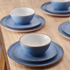 Rowan Blue 12 Piece Set, Service for 4