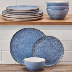 Rowan Blue 12 Piece Set, Service for 4