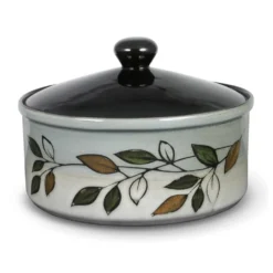 Rustic Leaves Covered Casserole