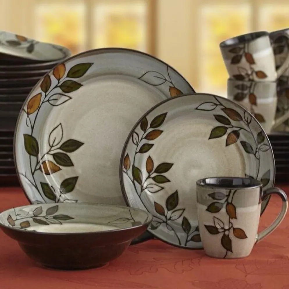 Rustic Leaves Dinnerware Set