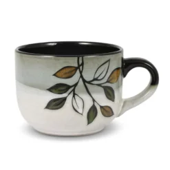 Rustic Leaves Jumbo Soup Mug