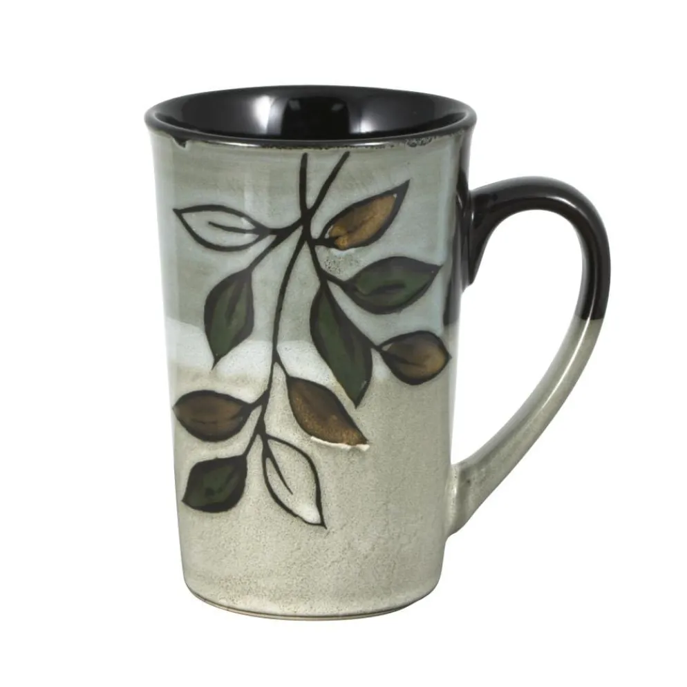 Rustic Leaves Latte Mug
