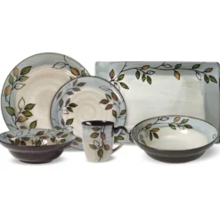 Rustic Leaves Service for 8 with Serveware