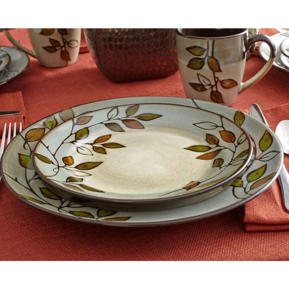Rustic Leaves Service for 8 with Serveware