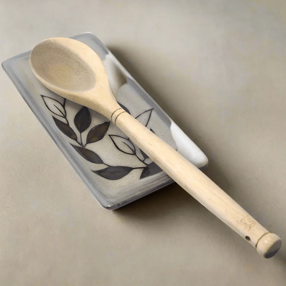 Rustic Leaves Spoon Rest