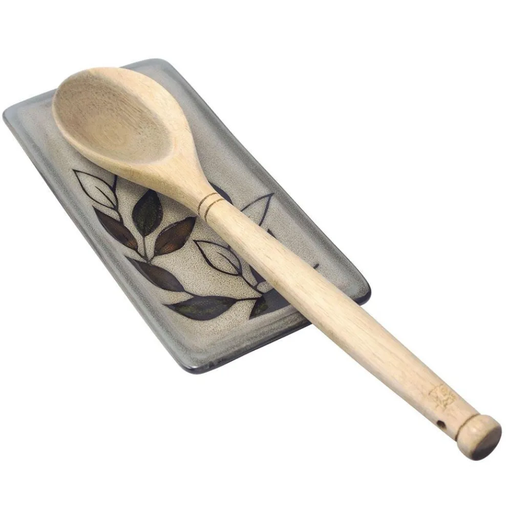 Rustic Leaves Spoon Rest