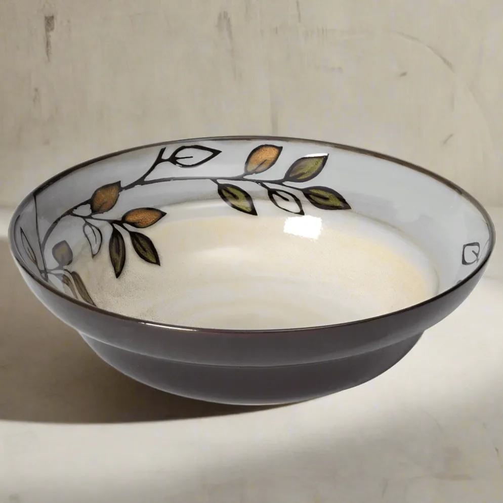 Rustic Leaves Vegetable Bowl