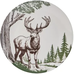 Rustic Lodge 12 Piece Dinnerware Set, Service for 4