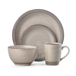 Sadie Cream 16 Piece Dinnerware Set, Service for 4