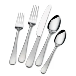 Satin Symmetry 42 Piece Flatware Set, Service for 8
