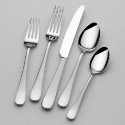 Satin Symmetry 45 Piece Flatware Set, Service for 8