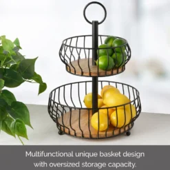 Savannah 2 Tier Fruit Storage Basket