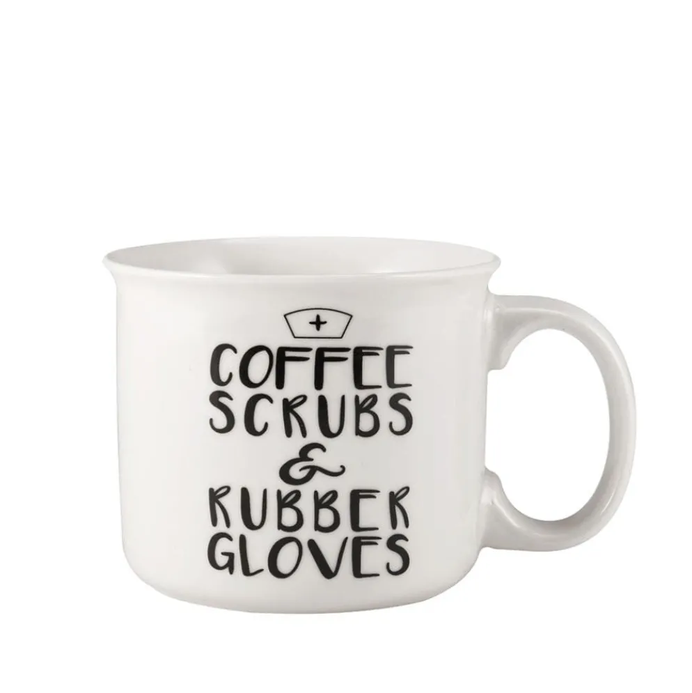 Sentiment Mugs Coffee Scrubs and Rubber Gloves Mug