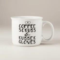 Sentiment Mugs Coffee Scrubs and Rubber Gloves Mug