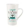 Sentiment Mugs Dedicated Teacher From Distance Latte Mug