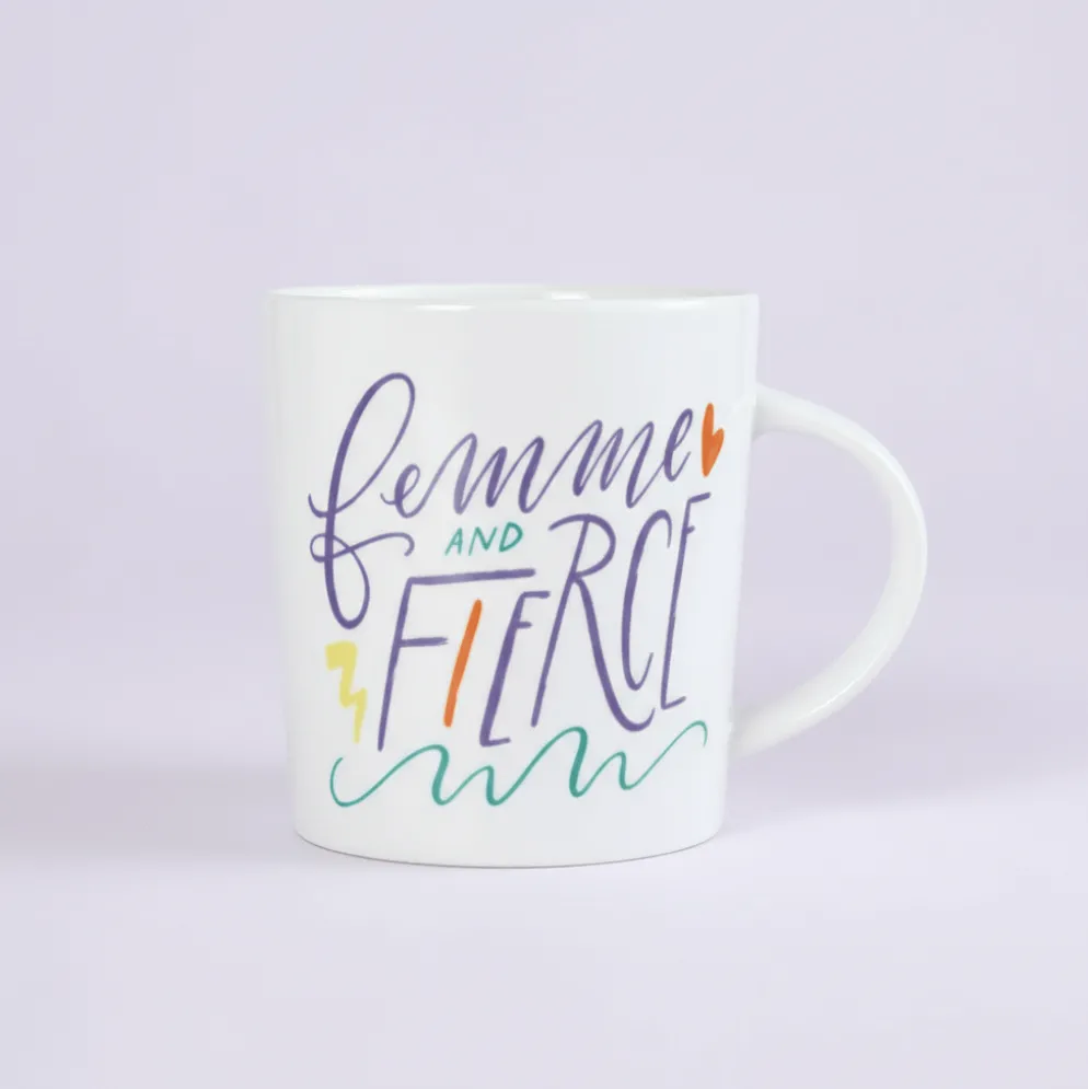 Sentiment Mugs Femme And Fierce Mug