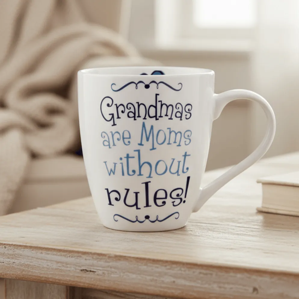 Sentiment Mugs Grandmas Are Moms Without Rules Mug
