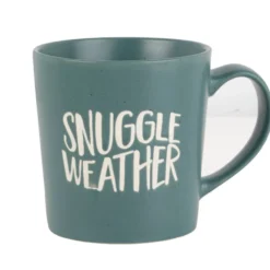 Sentiment Mugs Green Snuggle Weather Mug