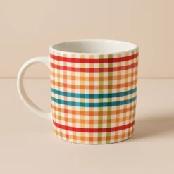 Sentiment Mugs Plaid Pumpkin