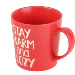 Sentiment Mugs Red Snuggle Weather Mug
