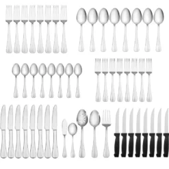 Simplicity 53 Piece Flatware Set, Service for 8