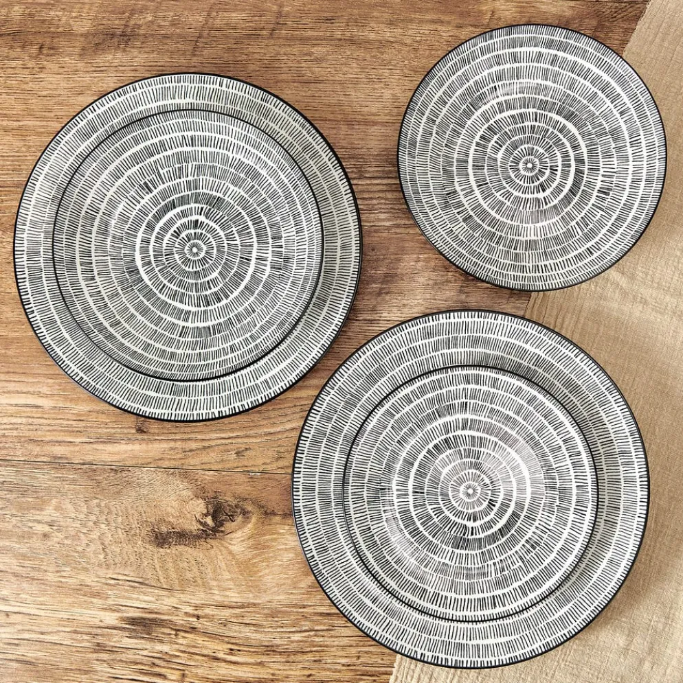 Sketch Serenade 12 Piece Dinnerware Set, Service For 4
