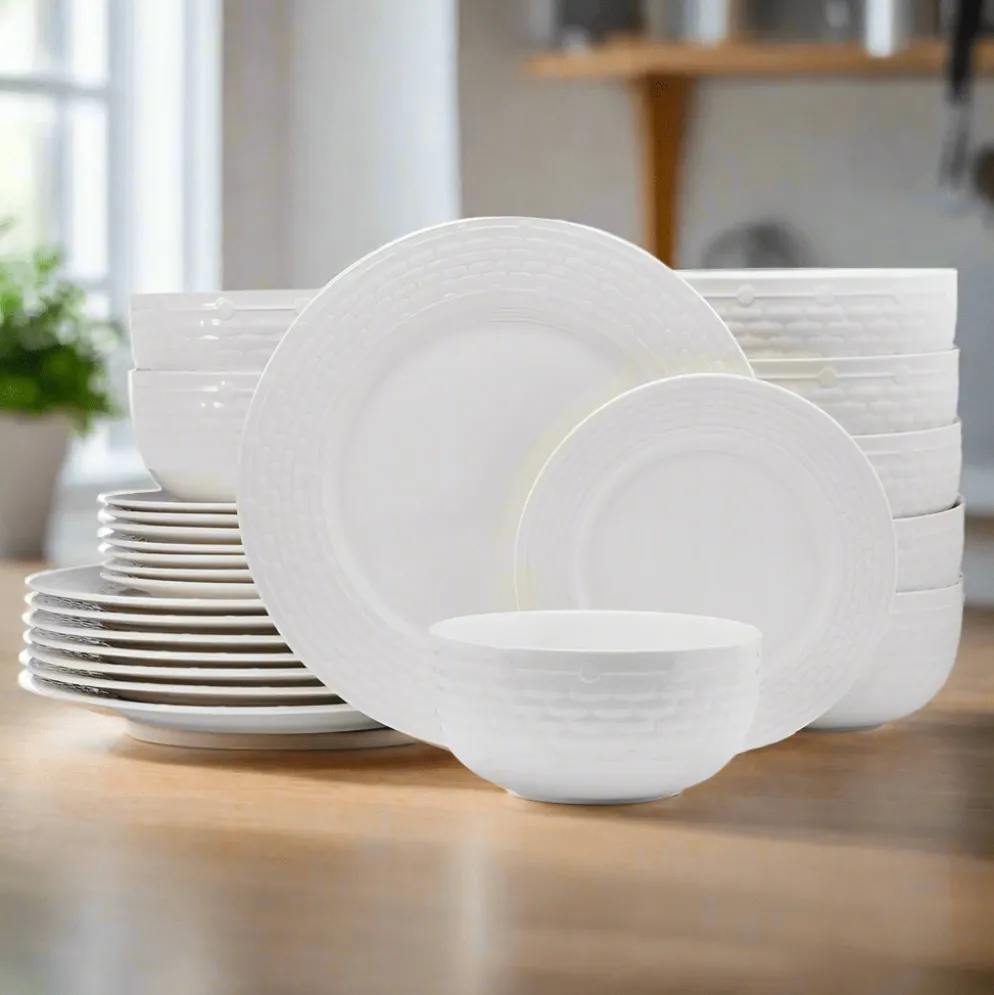 Sonya 24 Piece Dinnerware Set, Service for 8