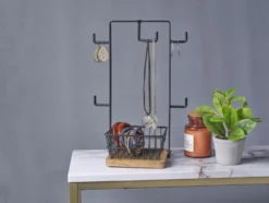 Stella Mug Tree with Storage Basket