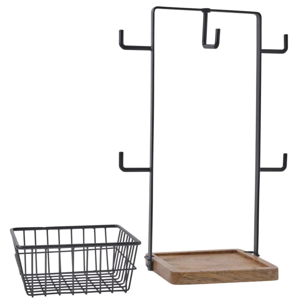 Stella Mug Tree with Storage Basket