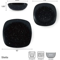 Stella 12 Piece Dinnerware Set, Service for 4