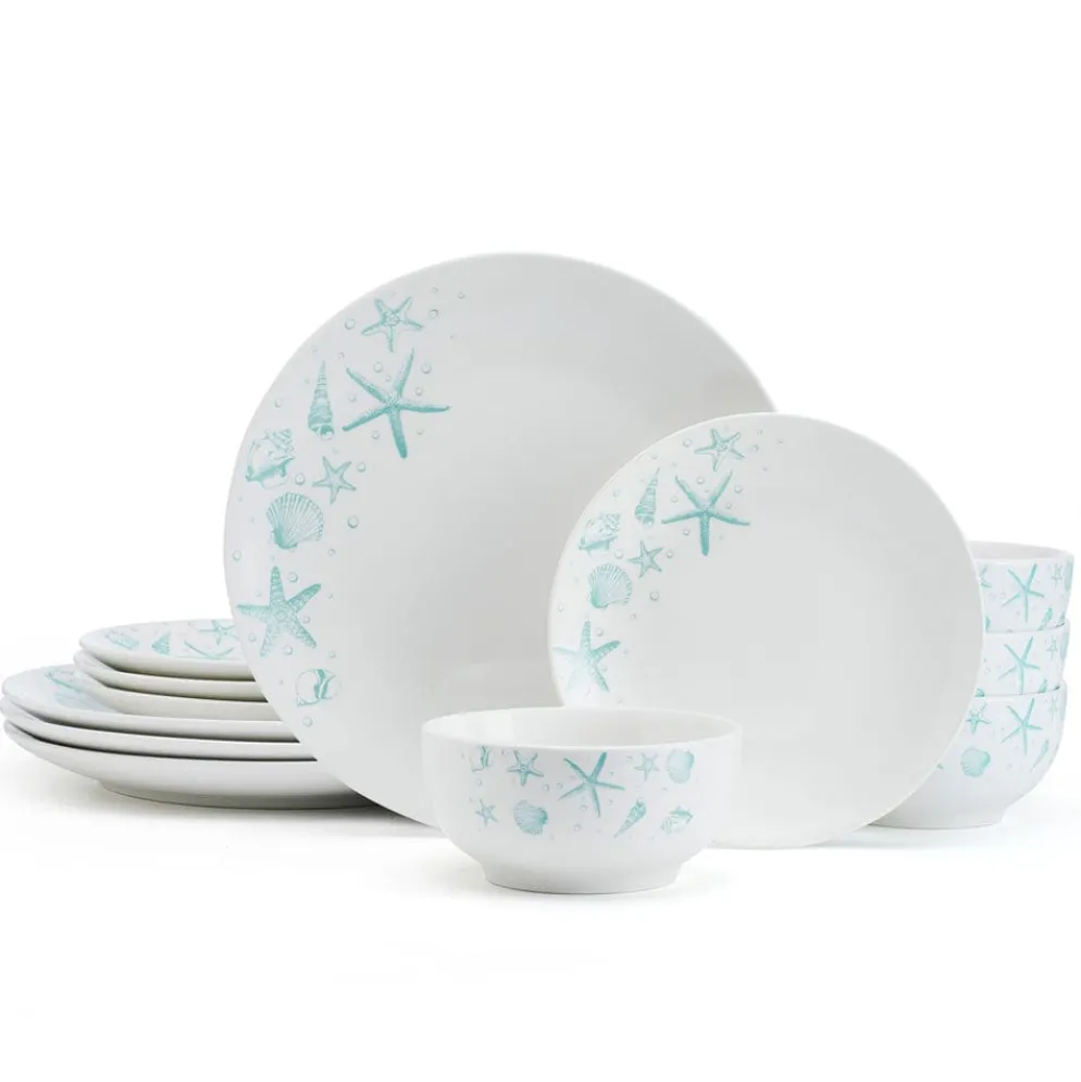 Tahiti 12 Piece Dinnerware Set, Service for 4