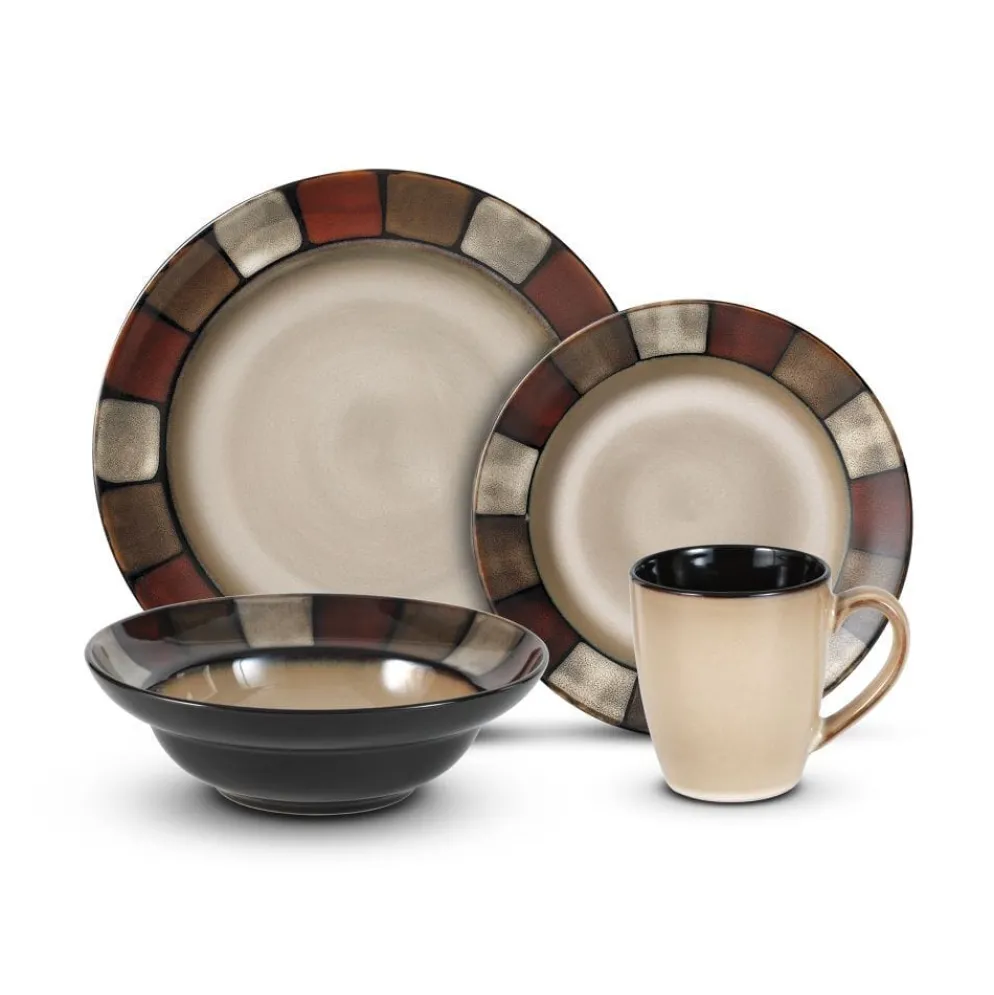 Taos 16 Piece Dinnerware Set, Service for 4