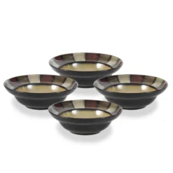 Taos Set of 4 Rim Soup Cereal Bowls