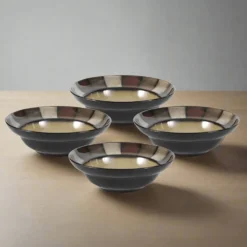 Taos Set of 4 Rim Soup Cereal Bowls