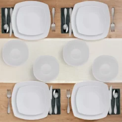 Tara 12 Piece Dinnerware Set, Service for 4