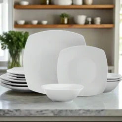 Tara 12 Piece Dinnerware Set, Service for 4