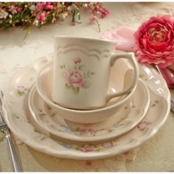 Tea Rose Dinnerware Set