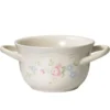Tea Rose Double Handled Soup Bowl