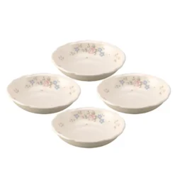 Tea Rose Individual Pasta Bowls, Set of 4